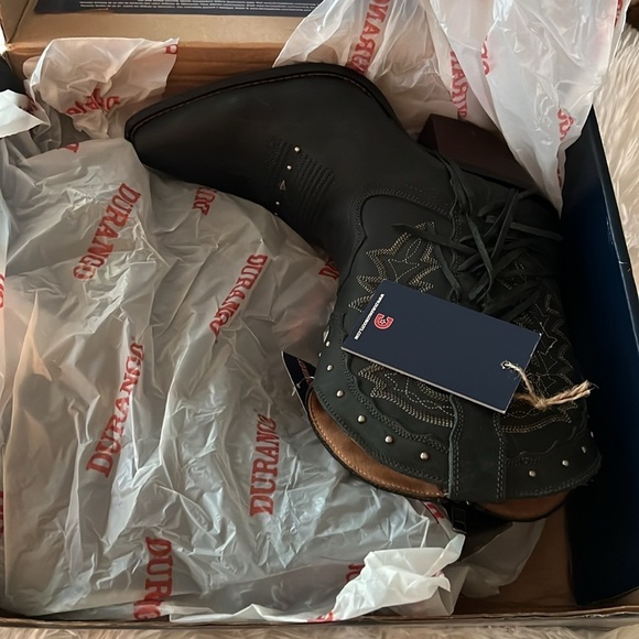 DURANGO Women’s Charcoal Gray Crush Style Western Boot, Size 10M, NWT, w/Box. - Picture 8 of 11